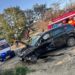 FOTO Un autoturism s-a izbit într-un podeț la ieșire din Fălticeni spre Șoldănești. În exteriorul mașinii a fost găsit un bărbat în stare de inconștiență