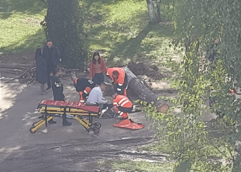 O angajată a DGASPC Suceava a ajuns la spital, grav rănită, după ce a fost strivită de un arbore în curtea instituției