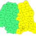 Județul Suceava se va afla sub cod galben de ploi, în perioada 5 octombrie, ora 15 – 6 octombrie, ora 12