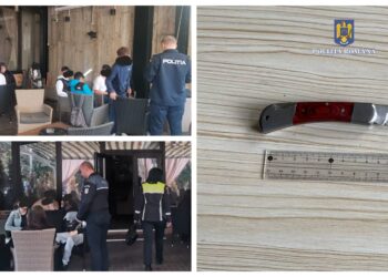 FOTO Elevi găsiți de polițiști în crâșmele din zona unităților de învățământ. Doi puștani aveau asupra lor obiecte periculoase