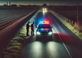Un șofer a fost încătușat după ce a fost tras pe dreapta în comuna Râșca pentru condus haotic. Acesta a refuzat să-și divulge alcoolemia și a devenit agresiv cu polițiștii