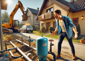 Ceartă între doi vecini din Burdujeni, după ce unul i-a îndoit celuilalt țeava de gaz cu excavatorul