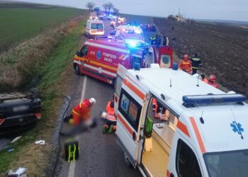 FOTO Tragedie rutieră pe DN2 (E85), pe raza comunei Grănicești. Planul Roșu de Intervenție activat după un accident cu cinci morți și doi copii răniți