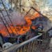 FOTO Incendiu la o gospodărie din Vicovu de Jos. Pompierii intervin cu șapte autospeciale de stingere