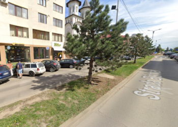 Doi soți din Dărmănești, rupți de beți și puși pe scandal, găsiți de polițiști tolăniți pe scuarul de iarbă din fața cafenelei ”Palo Santo” din Suceava