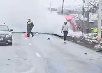 Tragedie pe raza comunei Forăști, în a doua zi de Crăciun. Un autoturism a luat foc, după impactul cu o autocisternă. Nu există supraviețuitori din autoturism
