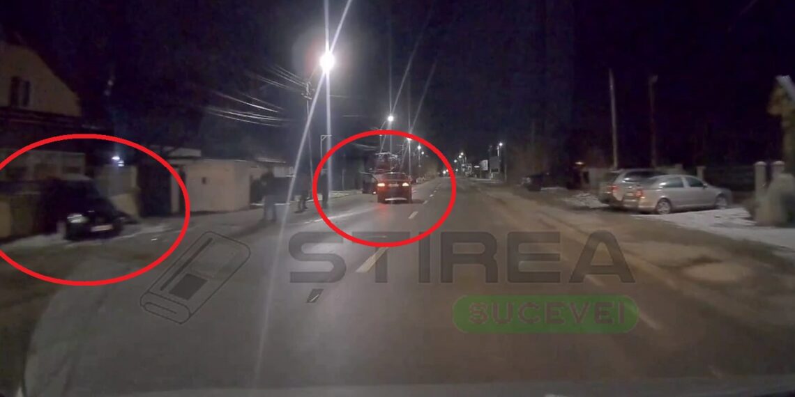 Detalii despre accidentul rutier de la 3 dimineața pe strada Aviatorului din Șcheia. Un BMW a lovit un autoturism parcat, proiectându-l în gradul unui imobil