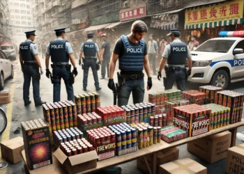 Peste 100 de kilograme de articole pirotehnice confiscate, după ce polițiștii le-au venit de hac unor bărbați care le vindeau în cartierul George Enescu. Unul dintre indivizi avea marfa expusa pe o tarabă din Piața Mică