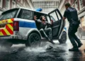 Șase luni de închisoare cu suspendare pentru un bărbat care a produs distrugeri unei mașini de poliție, zvârcolindu-se în drum spre Secția de Psihiatrie