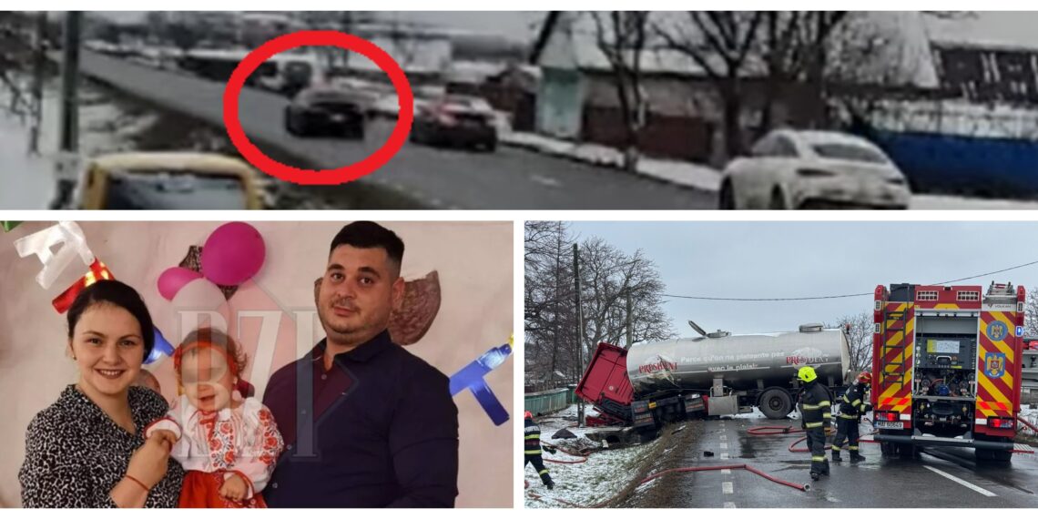 Familia care a pierit în urma tragediei din Roșiori. Bărbatul era din județul Iași, iar soția acestuia din Suceava. Aceștia se deplasau cu fiica lor de la rudele femeii spre Țibănești