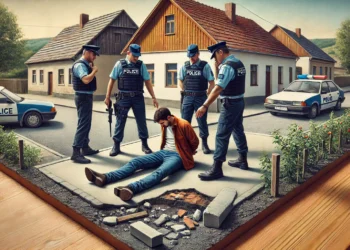 Un bărbat din Drăgoiești s-a ”răcorit” 24 de ore în arest, după ce s-a filmat amenințând primarul și polițiștii din localitate. Scandalagiul a recunoscut că a distrus o bordură din beton