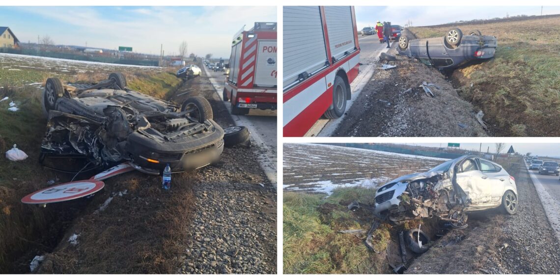 Accident rutier pe raza localității Fântâna Mare. Șase persoane sunt transportate către spital