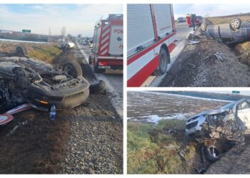 Accident rutier pe raza localității Fântâna Mare. Șase persoane sunt transportate către spital