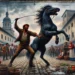Un bărbat din Fântânele a fost amendat cu 720 de lei, după ce un cetățean a sunat la 112 și a sesizat că individul și-a lovit calul în Piața Obor din Verești