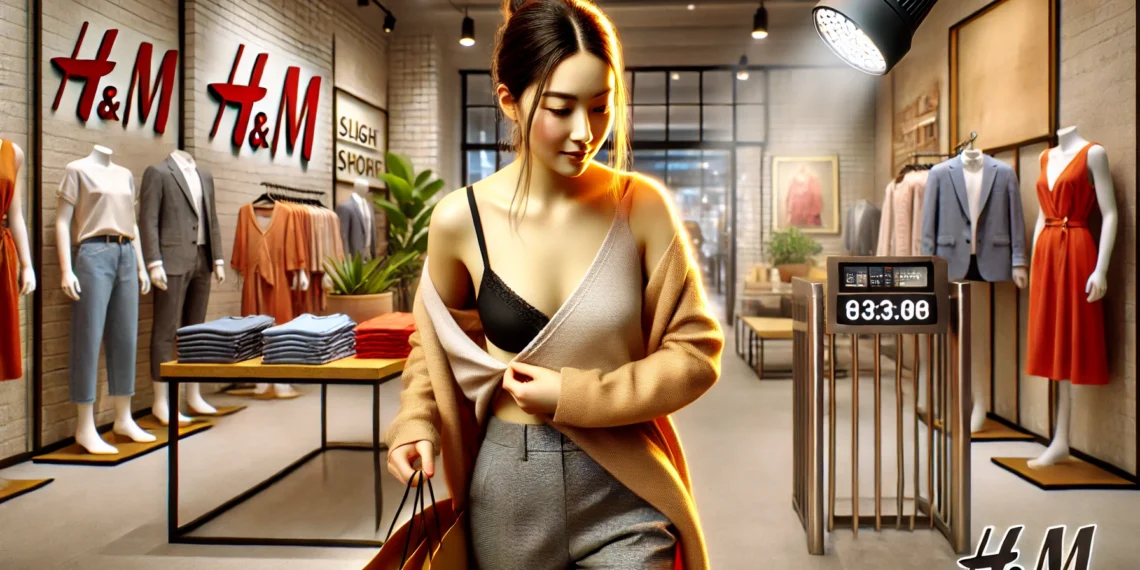 O tânără de 21 de ani a dat de belele după ce a fost prinsă purtând o lenjerie intimă furată din magazinul H&M. Individa se pregătea pentru o petrecere
