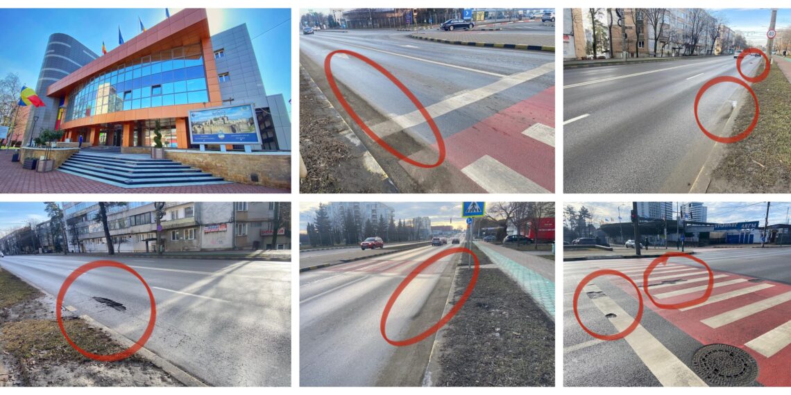 Primăria Municipiului Suceava îi ROAGĂ pe cetățeni să semnaleze toate gropile din oraș: ”Facem eforturi pentru a crește viteza de intervenție și numărul de intervenții zilnice”