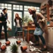 Scandal amoros în Burdujeni. Soția înșelată a făcut prăpăd în magazinul amantei
