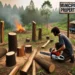Un șcheian s-a pricopsit cu dosar penal după ce a tăiat 14 arbori de pe terenul Primăriei pentru a-i pune pe foc