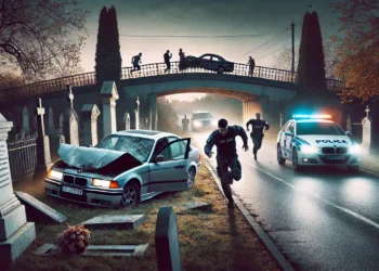 Un alt inconștient de 20 de ani din Volovăț s-a luat la întrecere cu polițiștii din zona Rădăuți. Individul a încercat să dispară în cimitir, după ce s-a trântit cu BMW-ul într-un timpan de pod. „Deșteptul” a fost amendat cu aproape 16.000 de lei și va fi pieton timp de 330 de zile