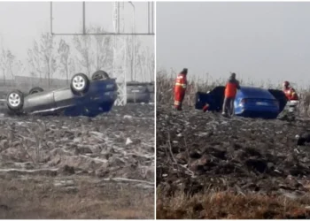 Accident rutier între două autoturisme pe raza localității Bosanci. Doi adulți și un minor au fost transportați la spital