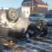 Un bărbat a ajuns la spital, după ce s-a răsturnat cu mașina pe raza localității Marginea