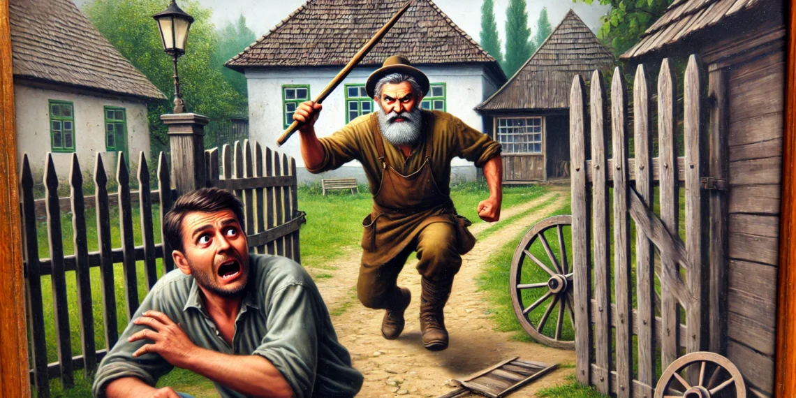 Tâmplar de 55 de ani din Șcheia, condamnat la închisoare cu suspendare după ce și-a alergat fratele prin curte cu un par, amenințându-l cu moartea