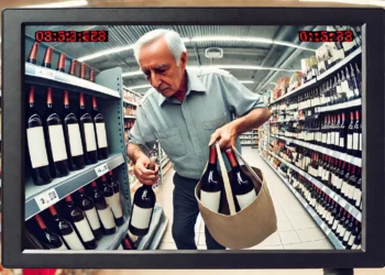 Un sucevean de 70 de ani a fost prins încercând să fure șase sticle cu vin din Carrefour. Bărbatul a fost observat pe camerele de supraveghere distrugând sigiliile sticlelor