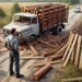 Un bărbat care transporta ilegal material lemnos a fost amendat cu 4.000 de lei după ce s-a oprit într-un gard