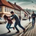 Femeie bătută pe o stradă din Ipotești de un bărbat care îi datorează bani