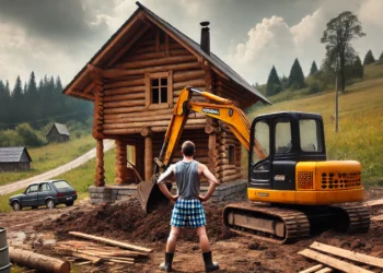 Un bărbat din Todirești a furat o cupă de excavator de la o cabană din Cacica. Hoțul a fost surprins de camerele de supraveghere ale păgubitului
