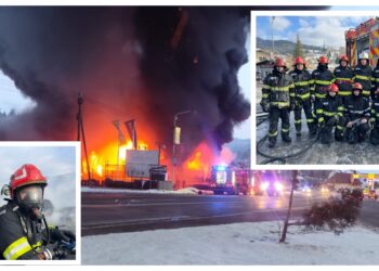 Incendiu de proporții la depozitul de cauciucuri ”Radburg” din Vatra Dornei, izbucnit din cauza unui cablul electric defect al unui radiator. Pompierii au intervenit cu 11 autospeciale de stingere