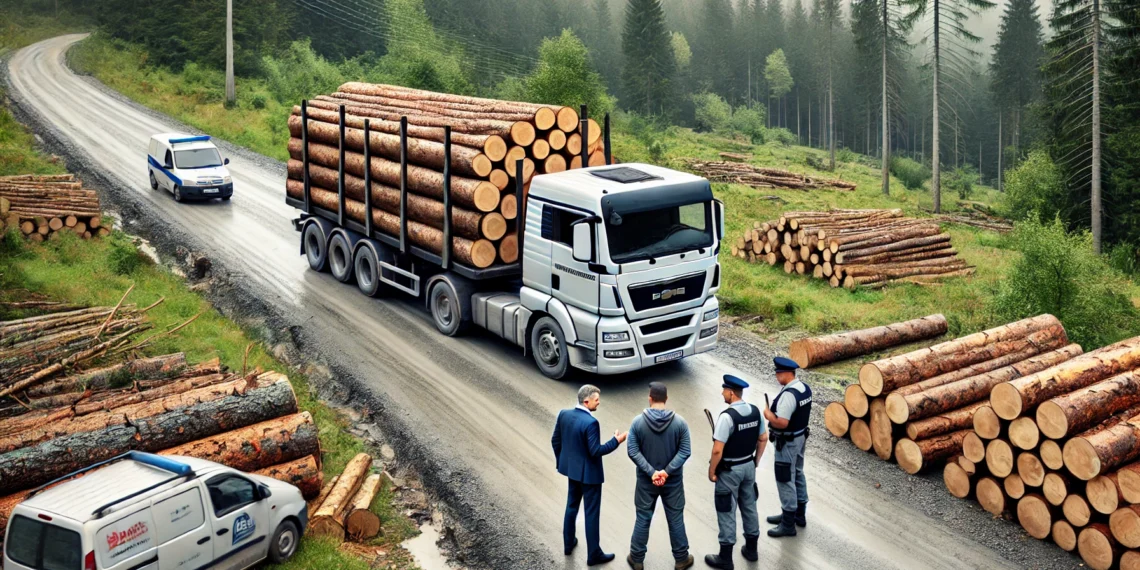 Două firme din Suceava, un patron și un șofer, condamnați pentru transport ilegal de lemne. Amenzi penale de aproape 20.000 de lei pentru firme, închisoare cu suspendare pentru persoanele fizice