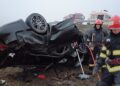 Detalii despre tragedia de pe șoseaua de centură a Rădăuțiului. Victima a zburat cu mașina de pe drum, după ce a acroșat pavimentul și bordurile unui sens giratoriu