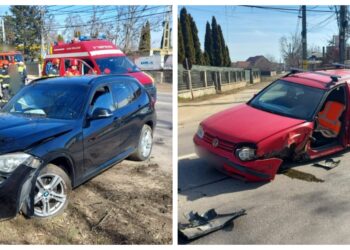 Accident rutier în municipiul Rădăuți. Ambii șoferi au fost transportați la spital
