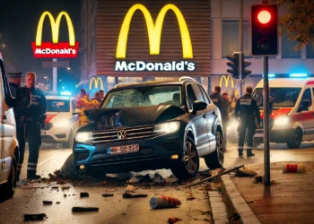 Accident rutier provocat de un șofer beat la volanul unui Touareg, în zona restaurantului McDonald’s
