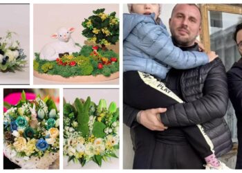 O suceveancă vinde aranjamente florale de Paște pentru a-i ajuta pe Gabriela și Maxim, doi frățiori grav bolnavi
