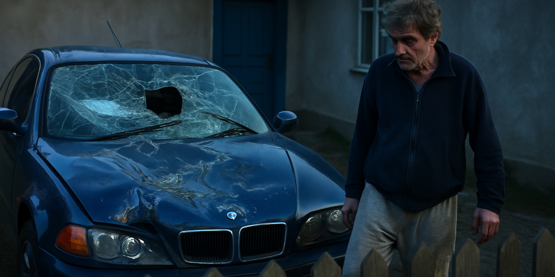 Un sucevean a distrus mașina vecinului după ce membrii familiei nu l-au lăsat să se urce pe un stâlp. Le spunea tuturor că vrea să plece pe altă planetă
