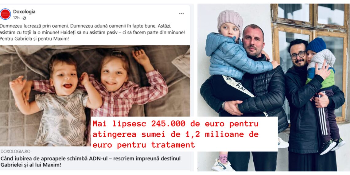 Doxologia.ro s-a alăturat campaniei pentru frățiorii Gabriela și Maxim: ”S-ar desprinde greu 10 lei din portofelul nostru? Nu. Nici 100 de lei nu s-ar desprinde greu – trebuie numai să avem dorința de a face un bine mic – într-un colectiv și uriaș bine”
