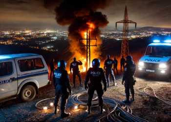 Polițiștii și pompierii le-au încurcat socotelile a patru bărbați care au incendiat cabluri pe un deal din Burdujeni