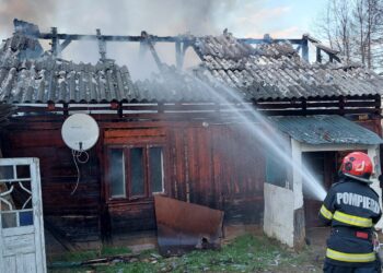 Casă incendiată intenționat la Capu Câmpului. Focul a pornit din dormitor