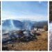 Incendiu devastator în Cârlibaba. Două adăposturi de animale, trei anexe și trei fânare, făcute scrum. Pompierii au mers pe jos 3 kilometri pentru a interveni
