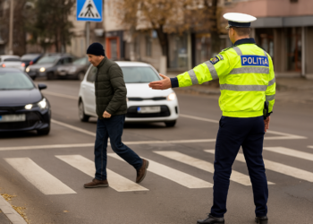 Amplă acțiune pentru creșterea gradului de siguranță a pietonilor desfășurată de către polițiști în perioada 24 – 30 martie 2025