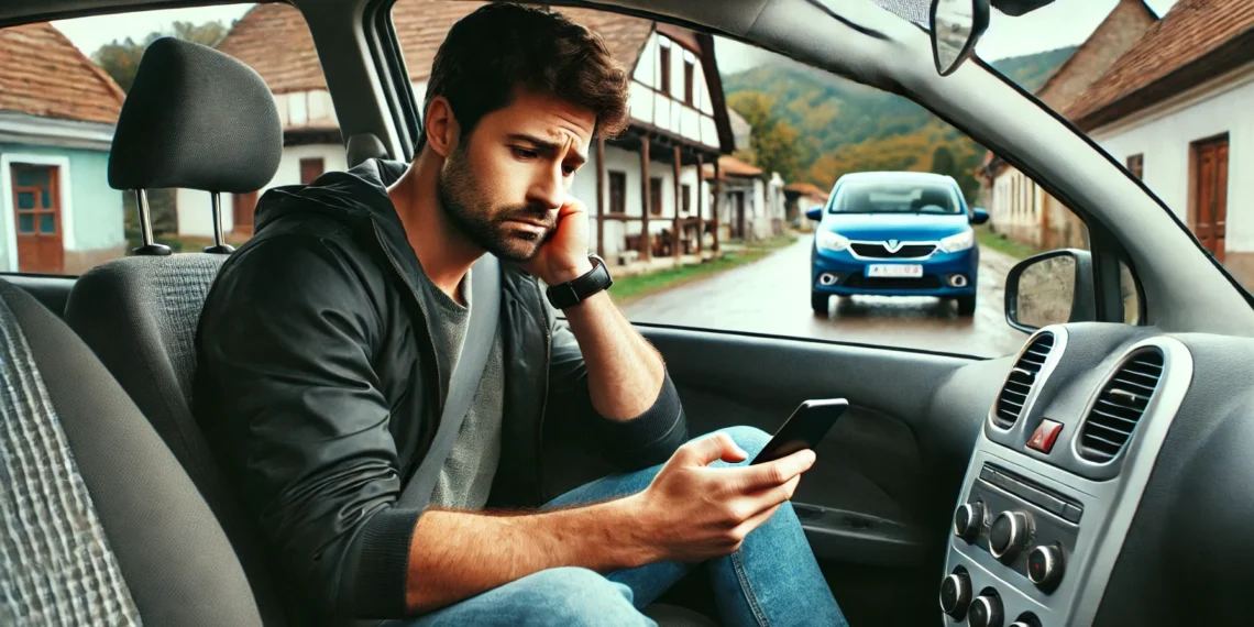 Șofer de Bolt, lăsat cu ochii în soare de un client neserios după o cursă din Pătrăuți în Șcheia