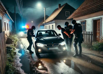Beat și cu permisul anulat, un individ din Arbore s-a luat la întrecere cu polițiștii. A fost ”parfumat” cu spray lacrimogen, scos din BMW și reținut pentru 24 de ore