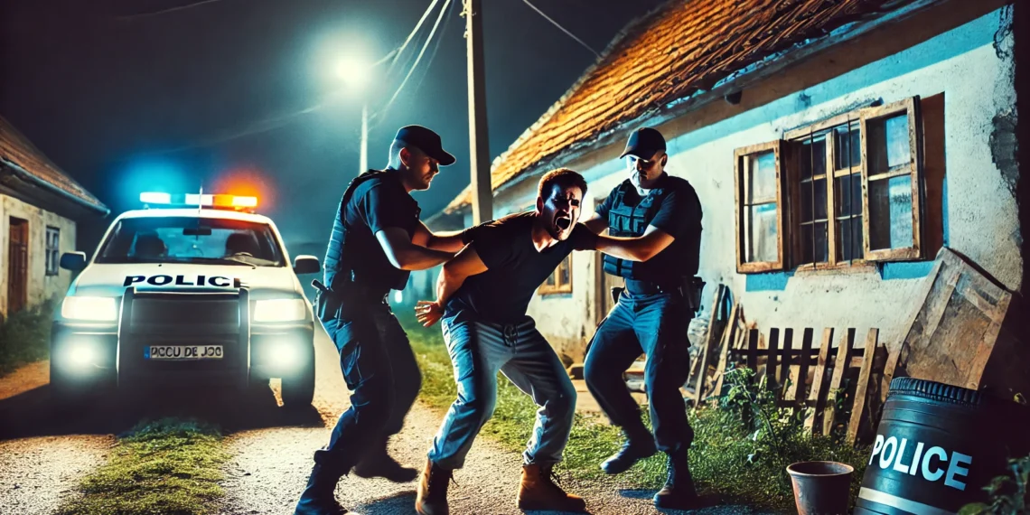 Pedeapsă simbolică pentru un ”zmeu” din Vicovu de Jos, care și-a încordat mușchii cu doi polițiști. Individul i-a amenințat cu moartea și l-a mușcat pe unul dintre oamenii legii: ”Te tai bucăți! Când ai să vezi Jiu71, să te ferești din fața mea, că mă trântesc în tini, te iau ca pe o p**a”
