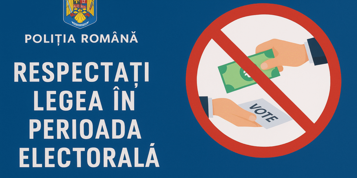 IPJ Suceava derulează o campanie de informare privind respectarea legii în perioada electorală: ”Coruperea alegătorilor se pedepsește cu închisoare”