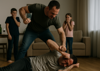 De la vin și îmbrățișări, la spray lacrimogen și o bătaie fatală. Copiii au asistat neputincioși. Agresorul a fost condamnat la 6 ani și 8 luni de închisoare pentru omor