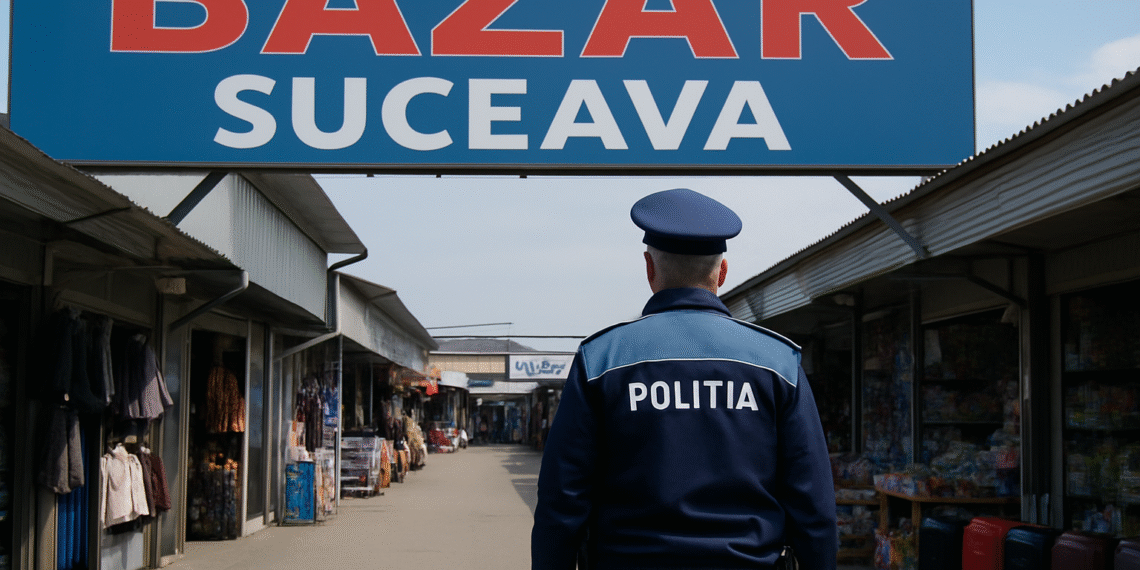 Scandal în Bazarul din Suceava. Un comerciant a fost amenințat cu moartea de un bărbat beat