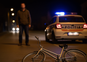 Biciclist cu ”miros” de alcool, acroșat de o șoferiță în Rădăuți. Victima nu a putut fi testată cu aparatul etilometru