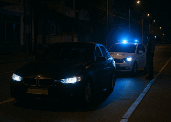 BMW cu ITP și RCA expirate, condus de un bărbat fără permis, tras pe dreapta de polițiști în centrul Sucevei